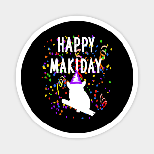 happy makiday Maki Geschenk Koboldmaki Affen Love Magnet